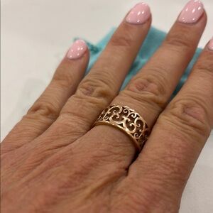 Tiffany & Co. Rose Gold Colour Filigree Ring